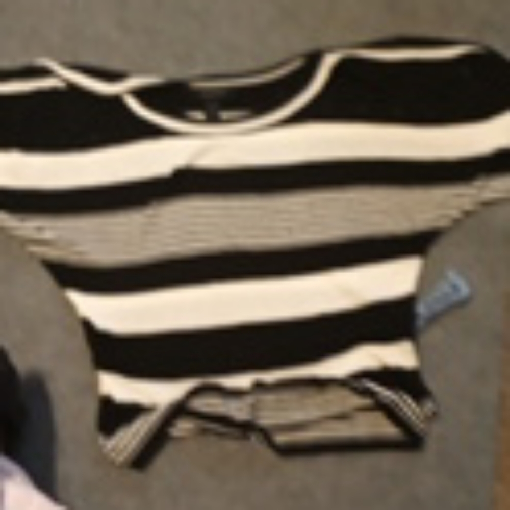 Black and white stripped sweater